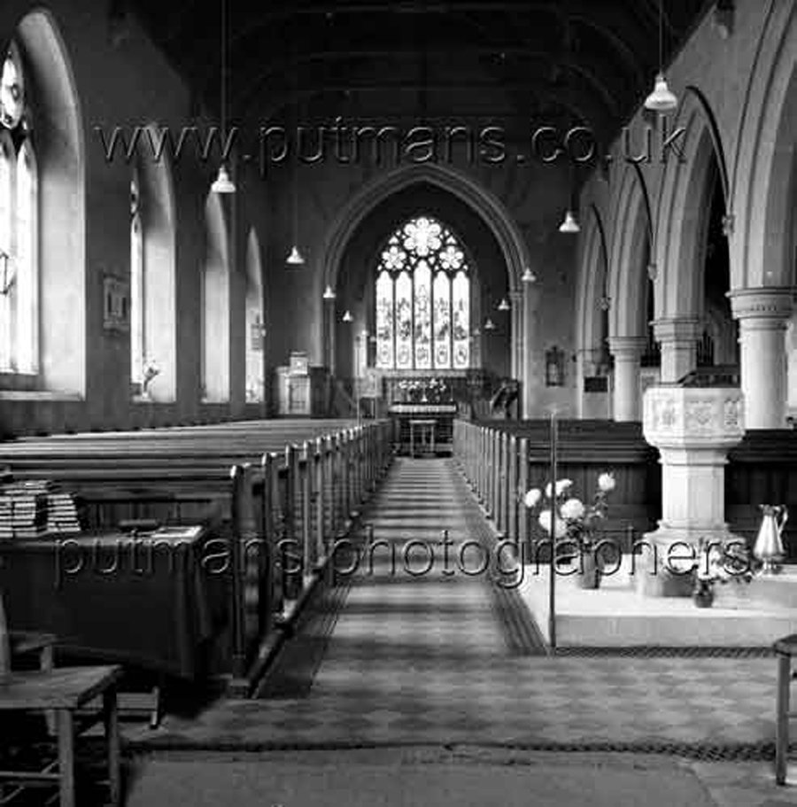 Ref 1510 All Saints Church interior 1948